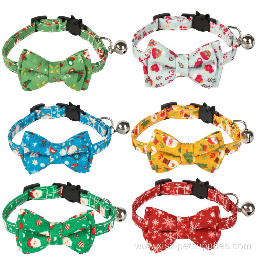 Cute Cat Collar With Bell and Bow Tie